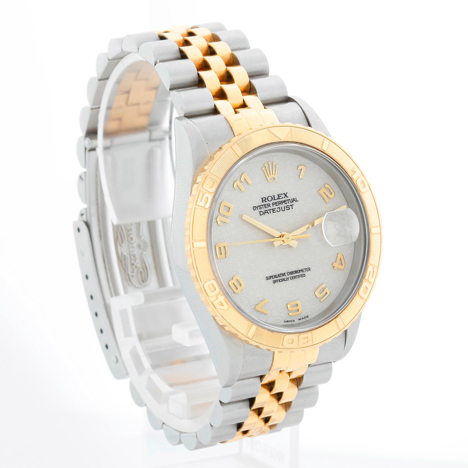 Montre Rolex Turnograph Hommes 2-Tone Cream Jubilee Dial 16263 Excellent état - En vente à Dallas, TX