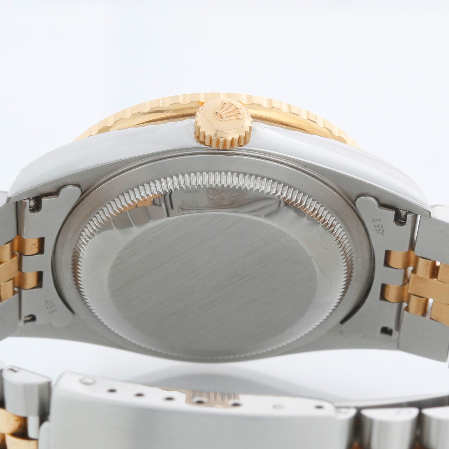 Montre Rolex Turnograph Hommes 2-Tone Cream Jubilee Dial 16263 en vente 1