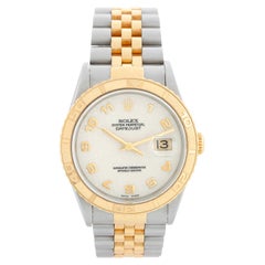Rolex Turnograph Men's 2-Tone Cream Jubilee Dial Watch 16263