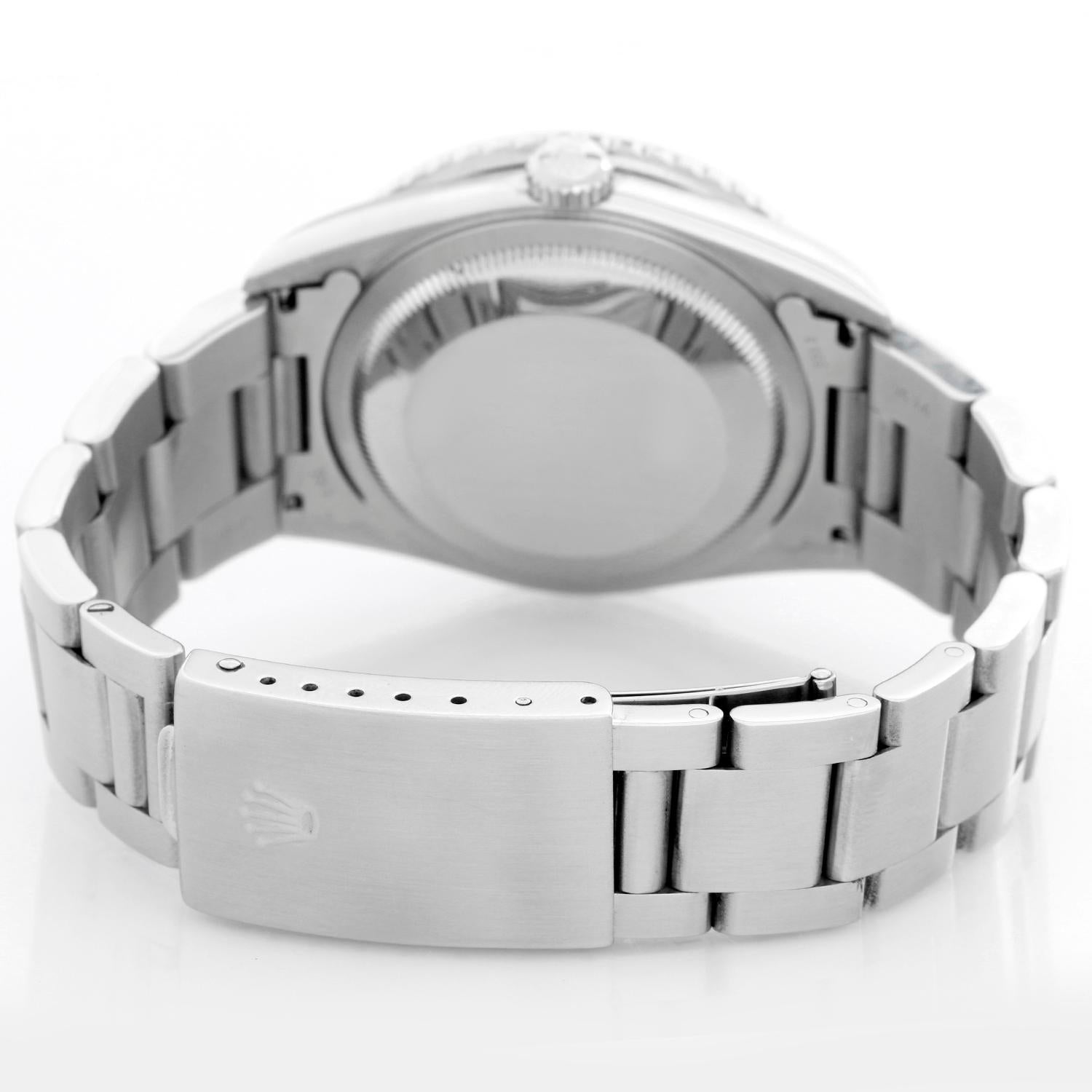 Rolex Turnograph Men's Steel Watch with Thunderbird Bezel 16264 In Excellent Condition In Dallas, TX