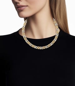 Rolex Two-Color 18k yellow and white Gold and Diamond Necklace
