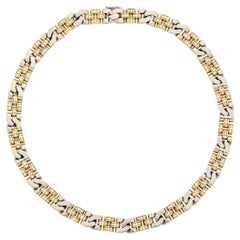 Collana Rolex Two-Color in oro giallo e bianco 18 carati e diamanti