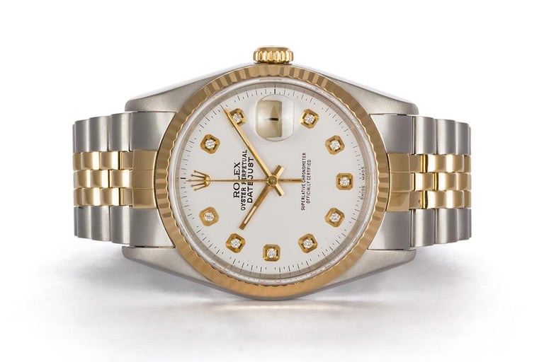 Rolex Two-Tone 18 Karat Gold and Stainless Steel Datejust 168233 ...