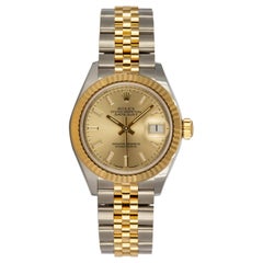 Rolex Two-Tone 18 Karat Yellow Gold Stainless Steel Datejust 279173 Box & Papers