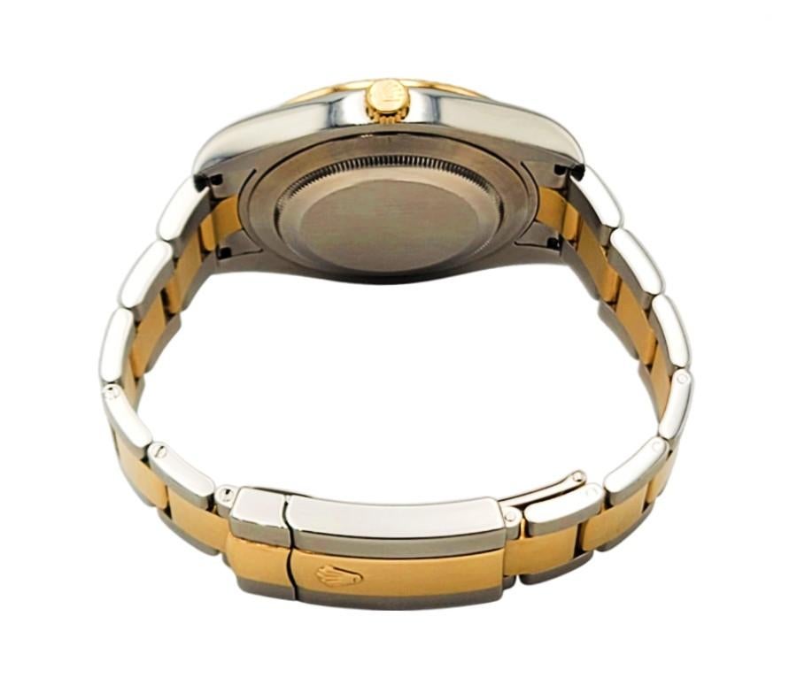 Rolex Two Tone 18k Yellow Gold and Steel Unisex Watch For Sale 1