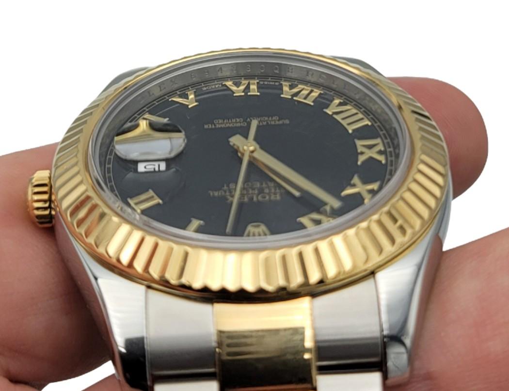 Rolex Two Tone 18k Yellow Gold and Steel Unisex Watch For Sale 4