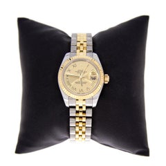 Rolex Two-Tone Datejust Watch Sunbeam Dial with Box and Paper