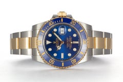 Rolex Two Tone Blue Ceramic Submariner 18k Gold & Stainless Steel 116613 BNP