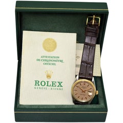 Retro Rolex Two-Tone Date with Box and Original Papers, circa 1971