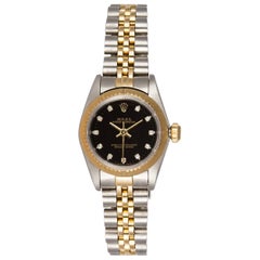 Rolex Two-Tone Datejust 67193 Stainless Steel and 18 Karat Yellow Gold