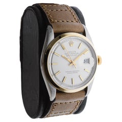 Rolex Two-Tone Datejust Rare Smooth Bezel circa, 1971 Flawless Original Dial