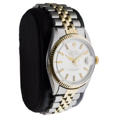 Rolex Two Tone Datejust with Exceptional Factory Original Dial circa 1960's