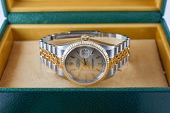 Rolex Two-Tone Datejust with Factory Original, Dial, Box and Papers circa 2000's