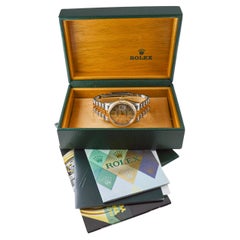 Rolex Two-Tone Datejust mit Fabrik Original, Zifferblatt, Box und Papiere circa 2000's