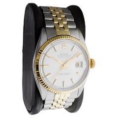 Rolex Two Tone Datejust with Factory Original Dial circa 1970's
