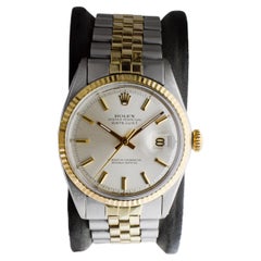 Rolex Two Tone Datejust with Factory Original Dial circa 1970's