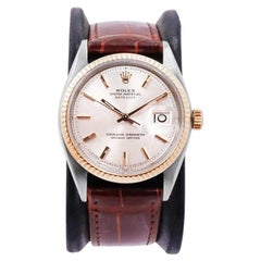 Used Rolex Two Tone Datejust with Original Dial, Factory Box, and Papers circa, 1969