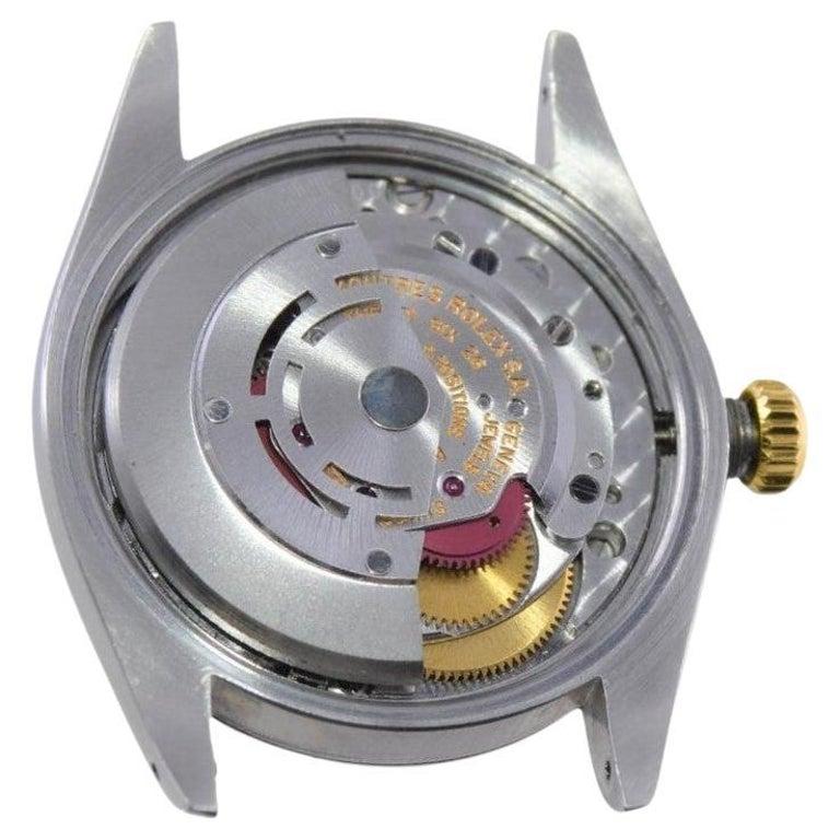 Rolex Two Tone Datejust with Rare Factory Original Linen Dial 1968 13