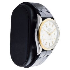 Rolex Two Tone Datejust mit seltener polierter Lünette circa, 1964 Dauphine Zeiger