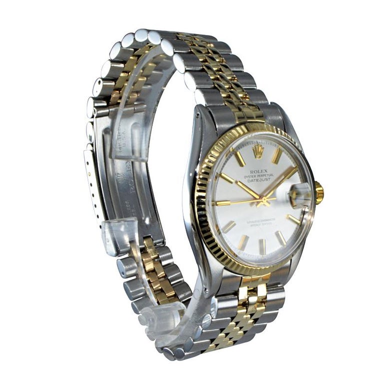 Rolex Two-Tone Oyster Perpetual Datejust Ref 1601 Dated ...