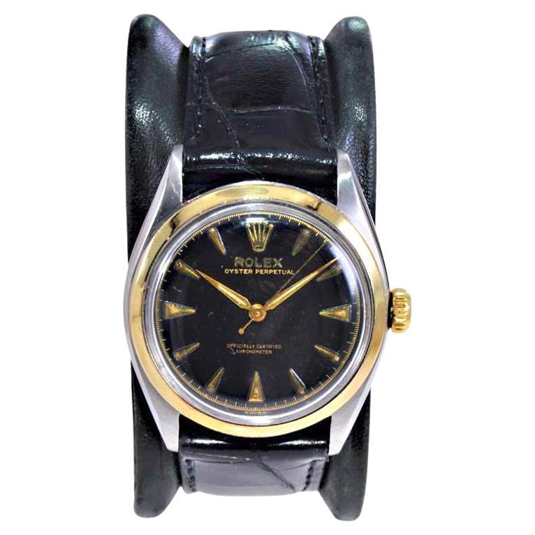 Rolex Two Tone Oyster Perpetual with Original Dial from 1951 For Sale