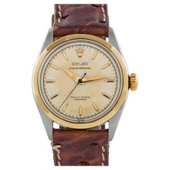 Rolex Two tone Oyster Semi Bubbleback Super patina Dial reference 6286