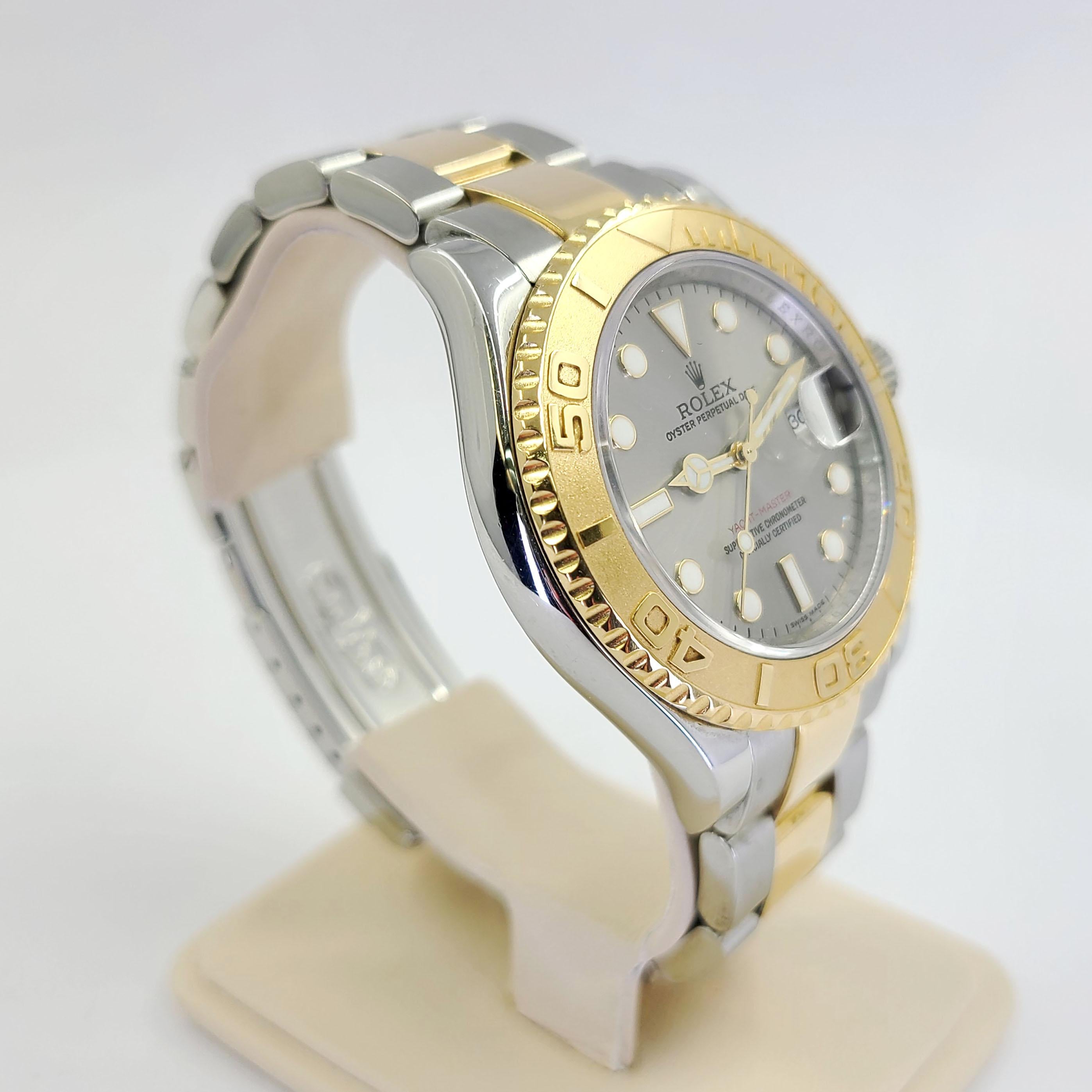 Women's or Men's Rolex Two Tone Yachtmaster Wristwatch
