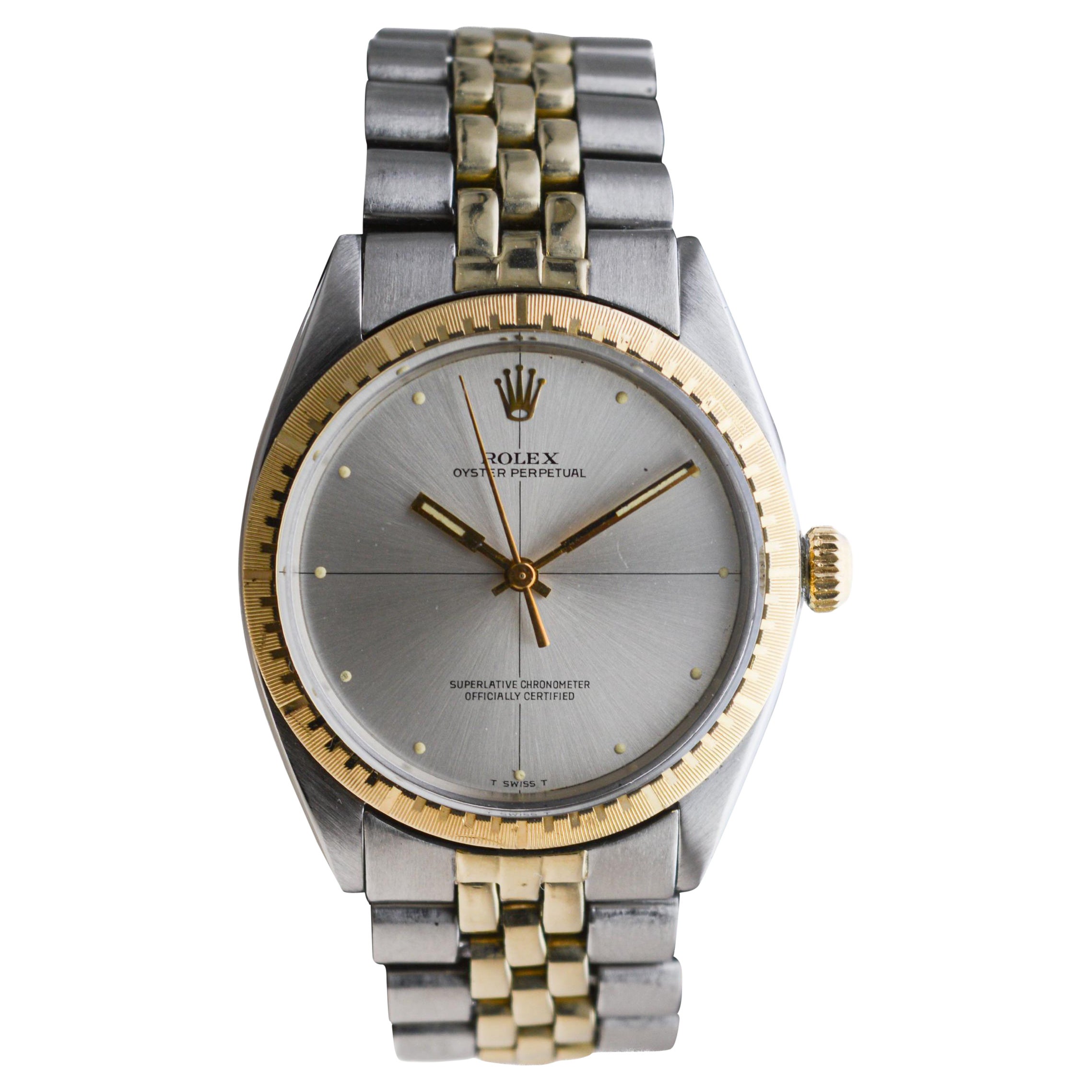 Rolex Zephyr bicolore avec bracelet d'origine de 1968