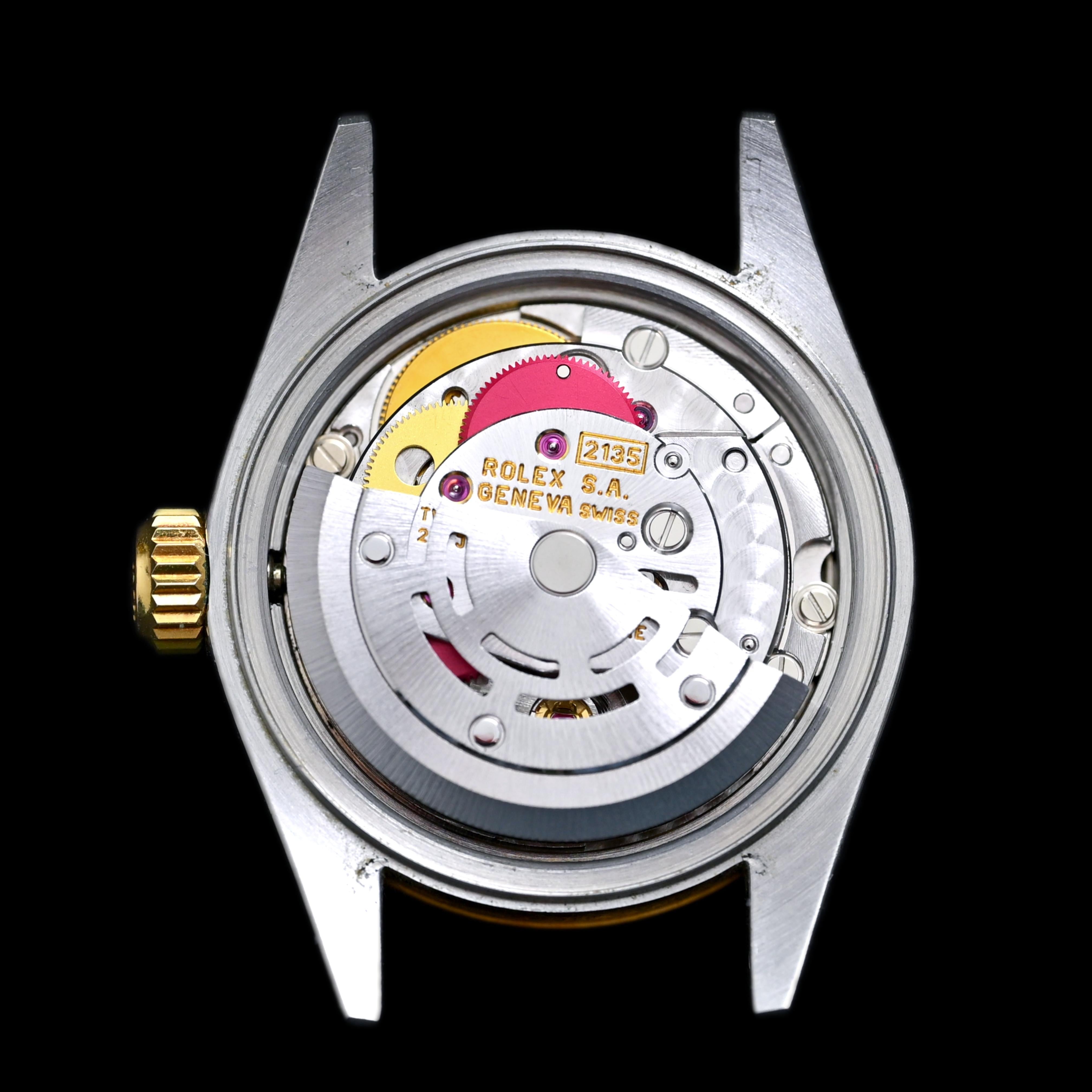 Rolex Two-Tones Lady Datejust Computer Zifferblatt w / Papier Ref. 69173 Damen im Angebot