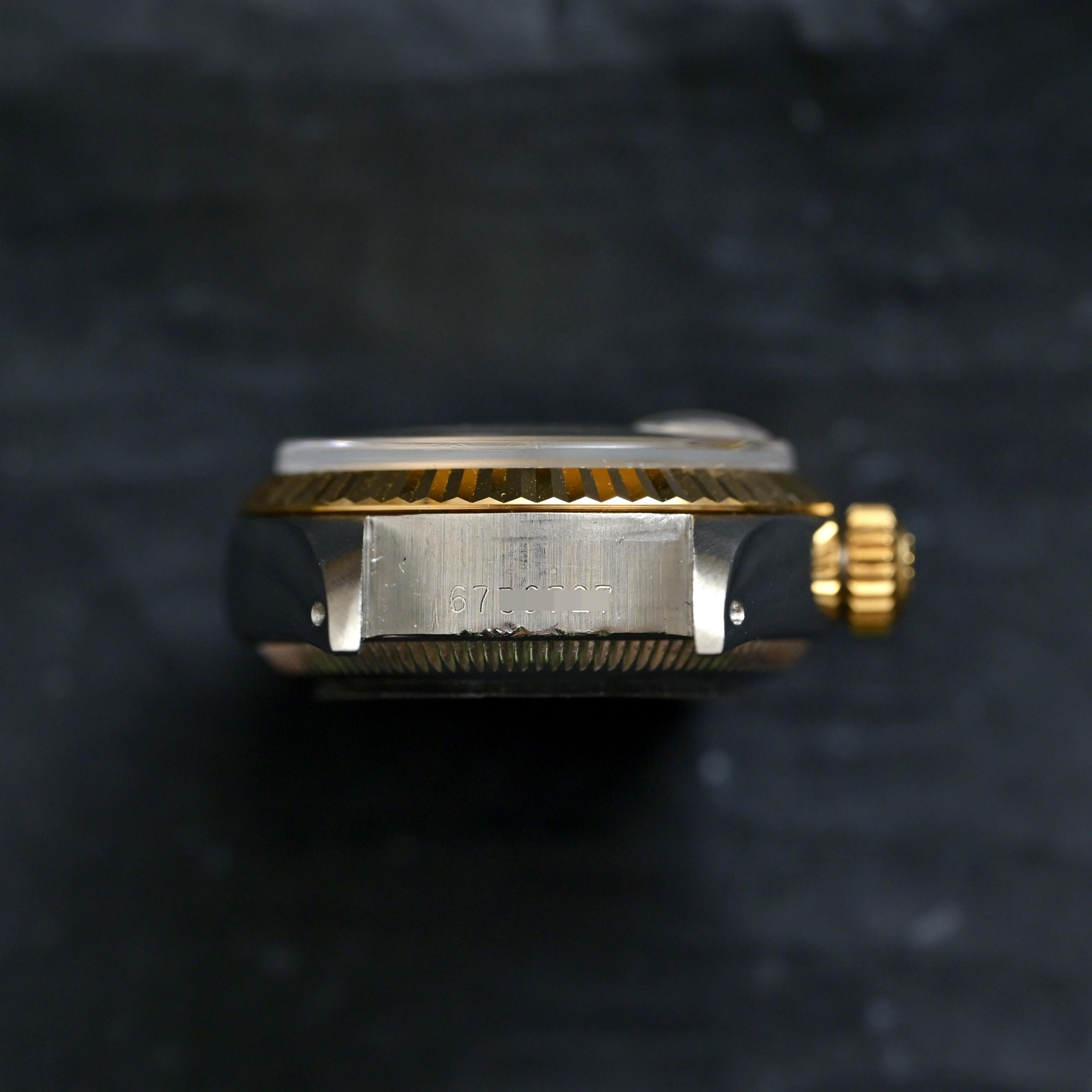 Brand: Vintage Rolex
Model: 6917
Year: 1980
Serial number: 67xxxxx
Reference: C04561

Case: 26mm in diameter without crown; Show sign of wear with slight polish from previous w/inner case back stamped 6900.

Dial: In Good Condition Gold Dial with