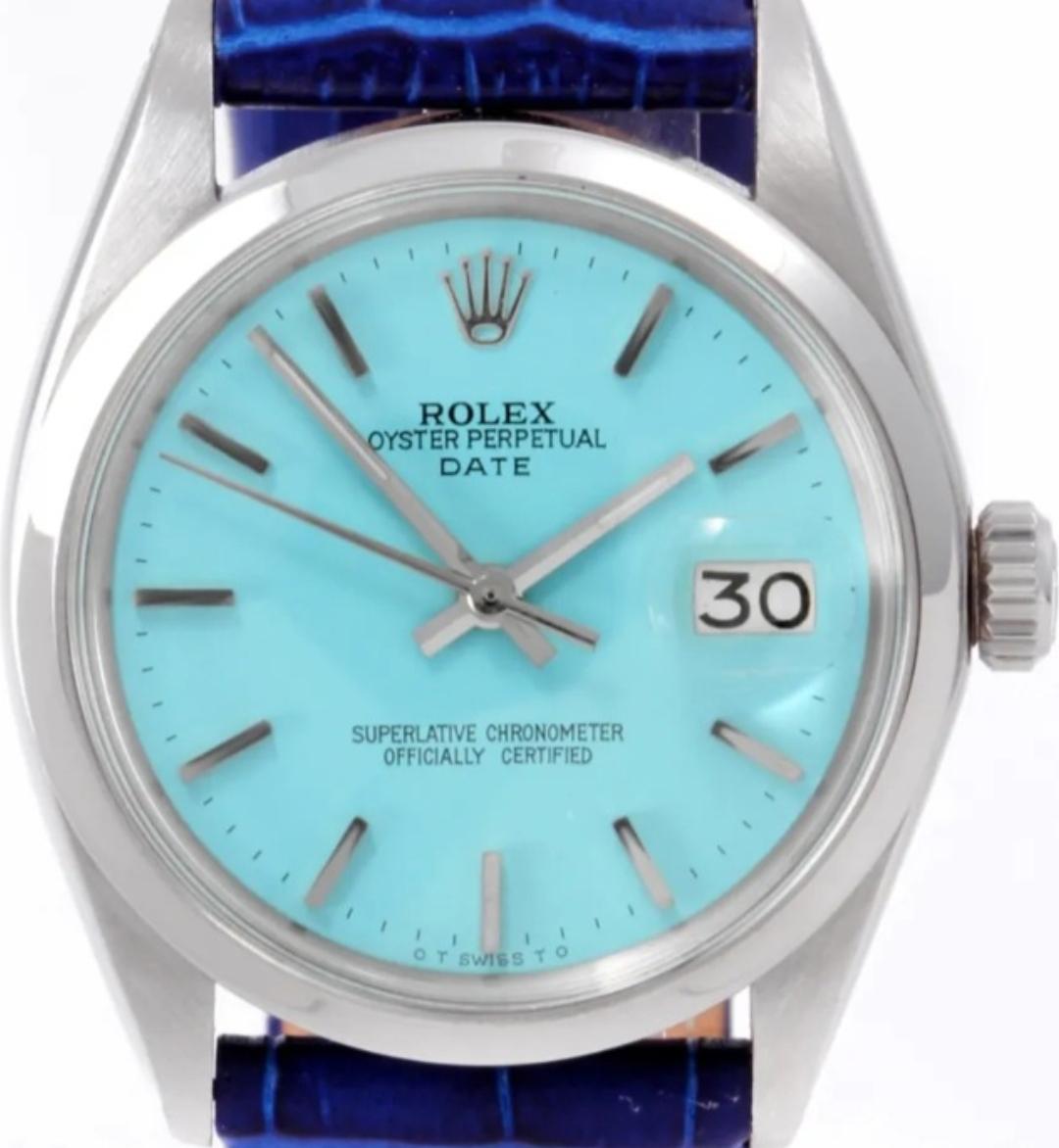 men's rolex tiffany blue