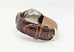 Rolex Unisex 36mm Datejust 1603 Champagne Diamond On Brown Leather