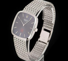 Rolex Unworn Cellini Vintage Men's 18k White Gold Purple Omani Dial 4311