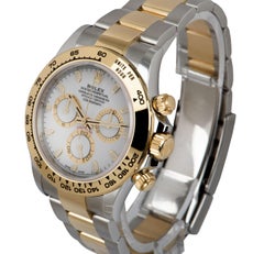 Rolex Unworn Cosmograph Daytona Stainless Steel & 18k Yellow Gold White Dial B&P