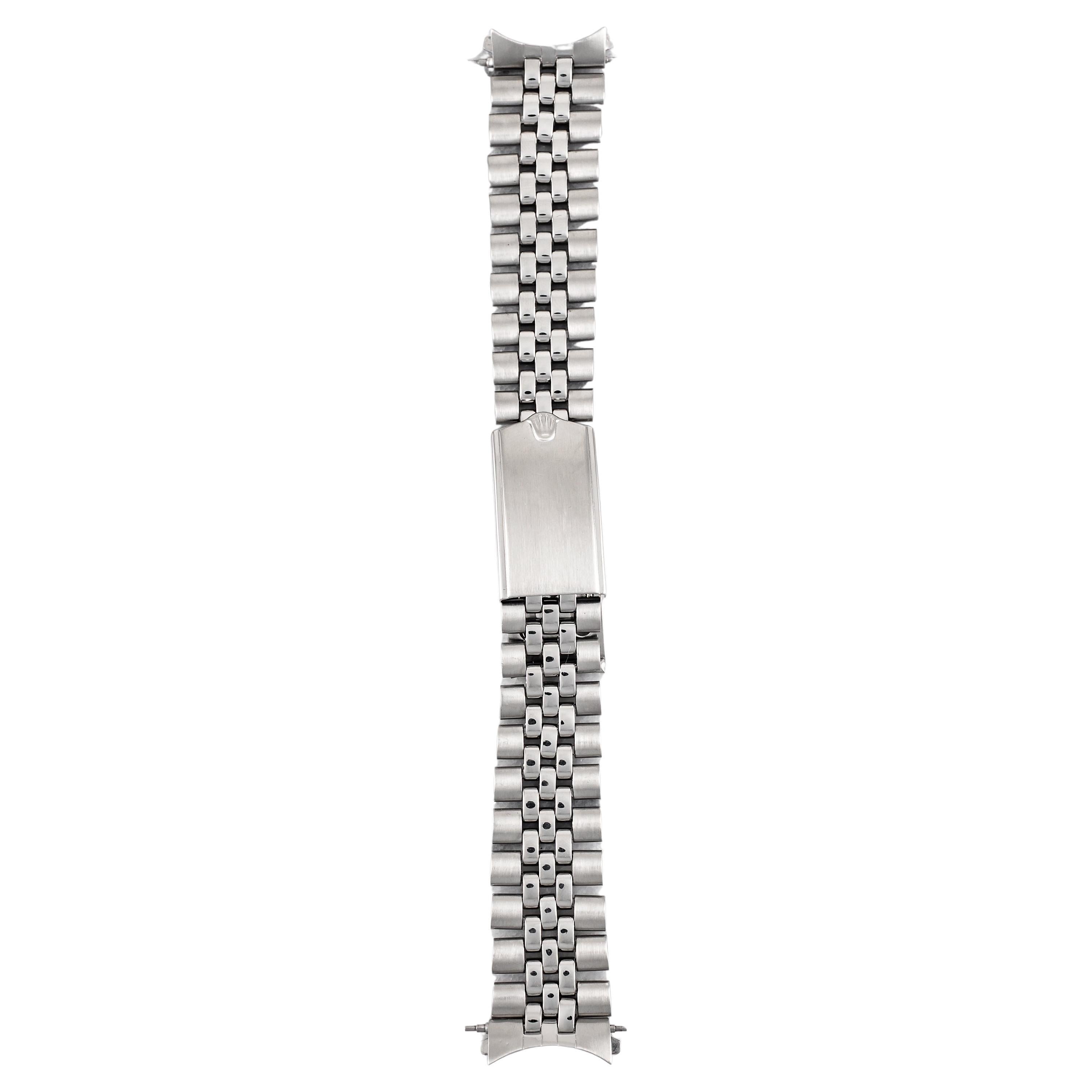 Rolex USA Jubilee Bracelet, 20mm Montre en acier inoxydable, années 1960 en vente