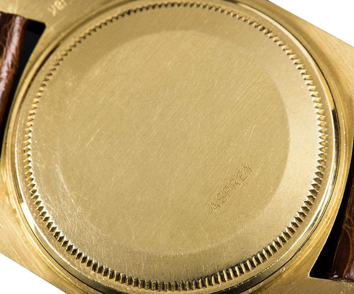 Rolex Montre vintage très rare Day-Date en or 18 carats avec cadran Qaboos gris 1803/8 en vente 1