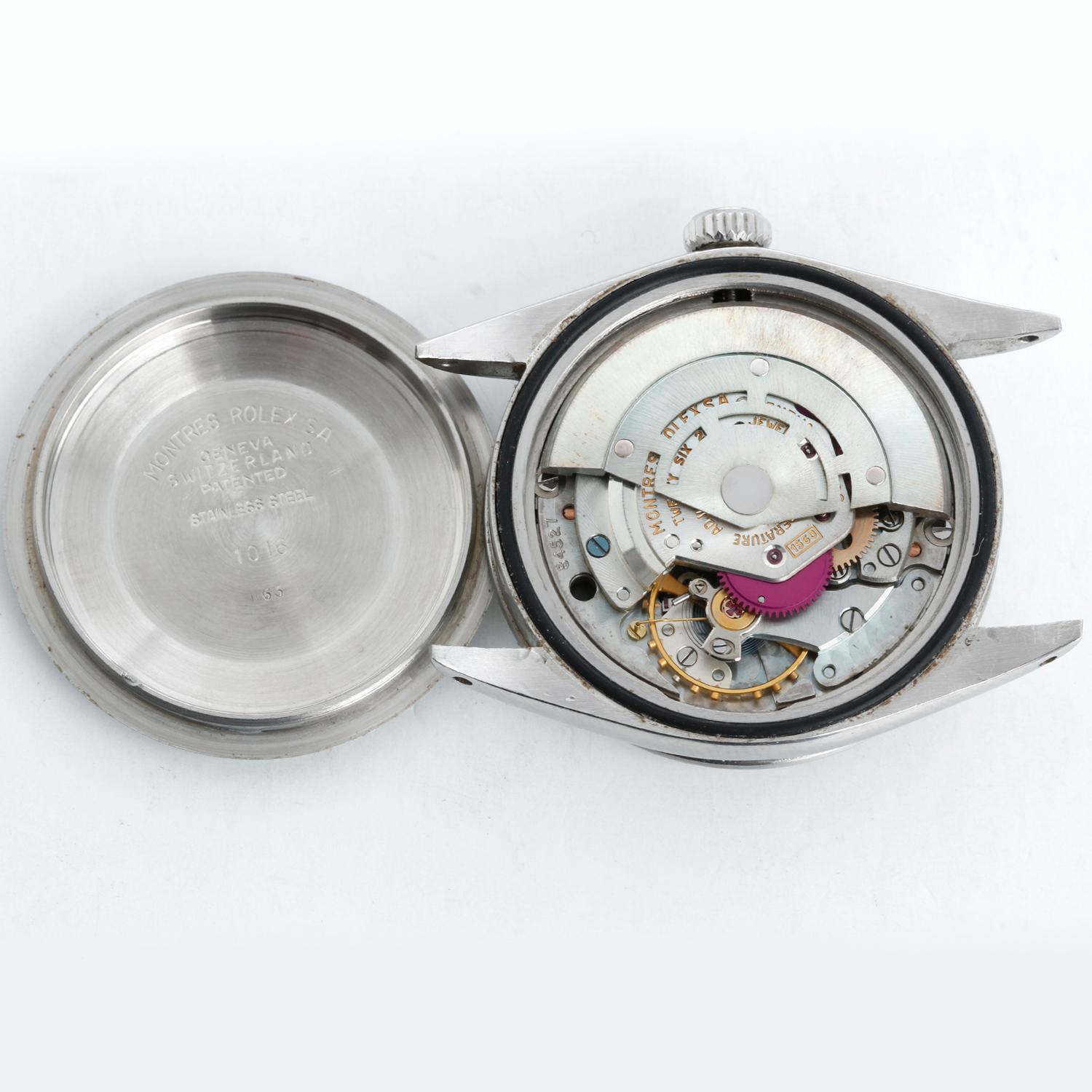 Rolex Vintage 1016 Explorer Gilt Underline Dial 1963 With Military Inscription For Sale 3