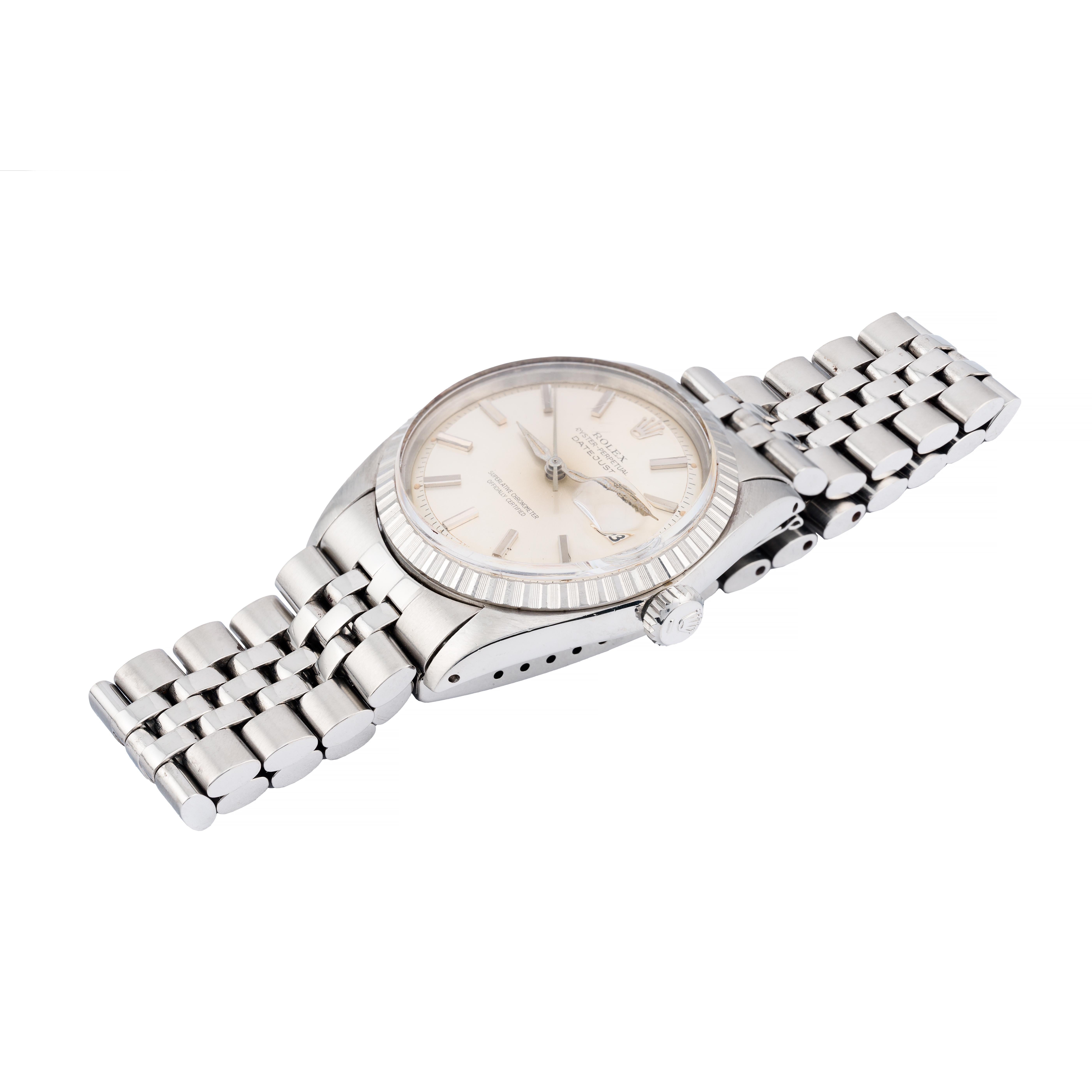 Modern Rolex Vintage 1601 Pie Pan Datejust on Jubilee Bracelet