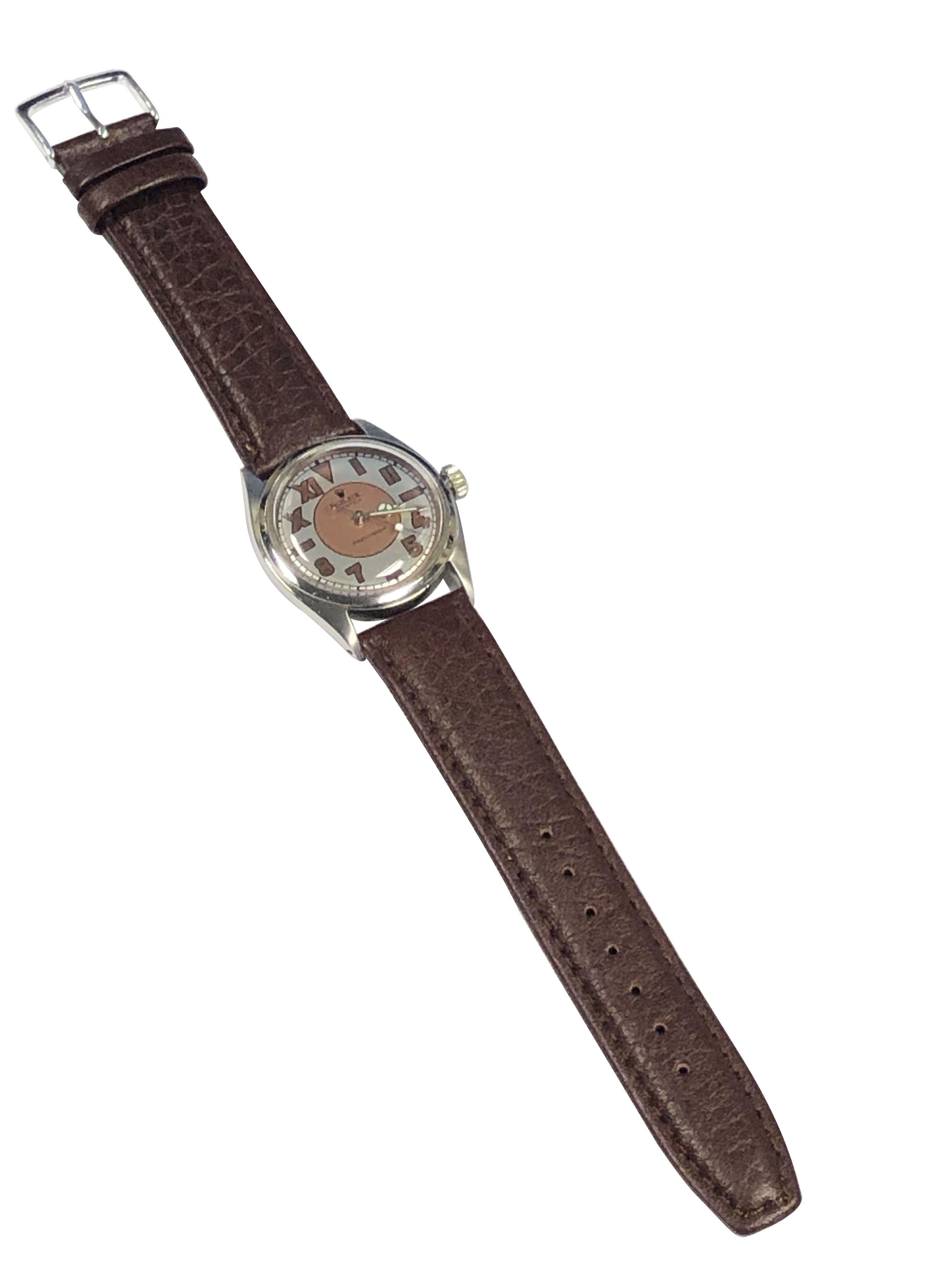 Rolex Vintage 1959 Steel Manual wind California Dial Wrist Watch 1