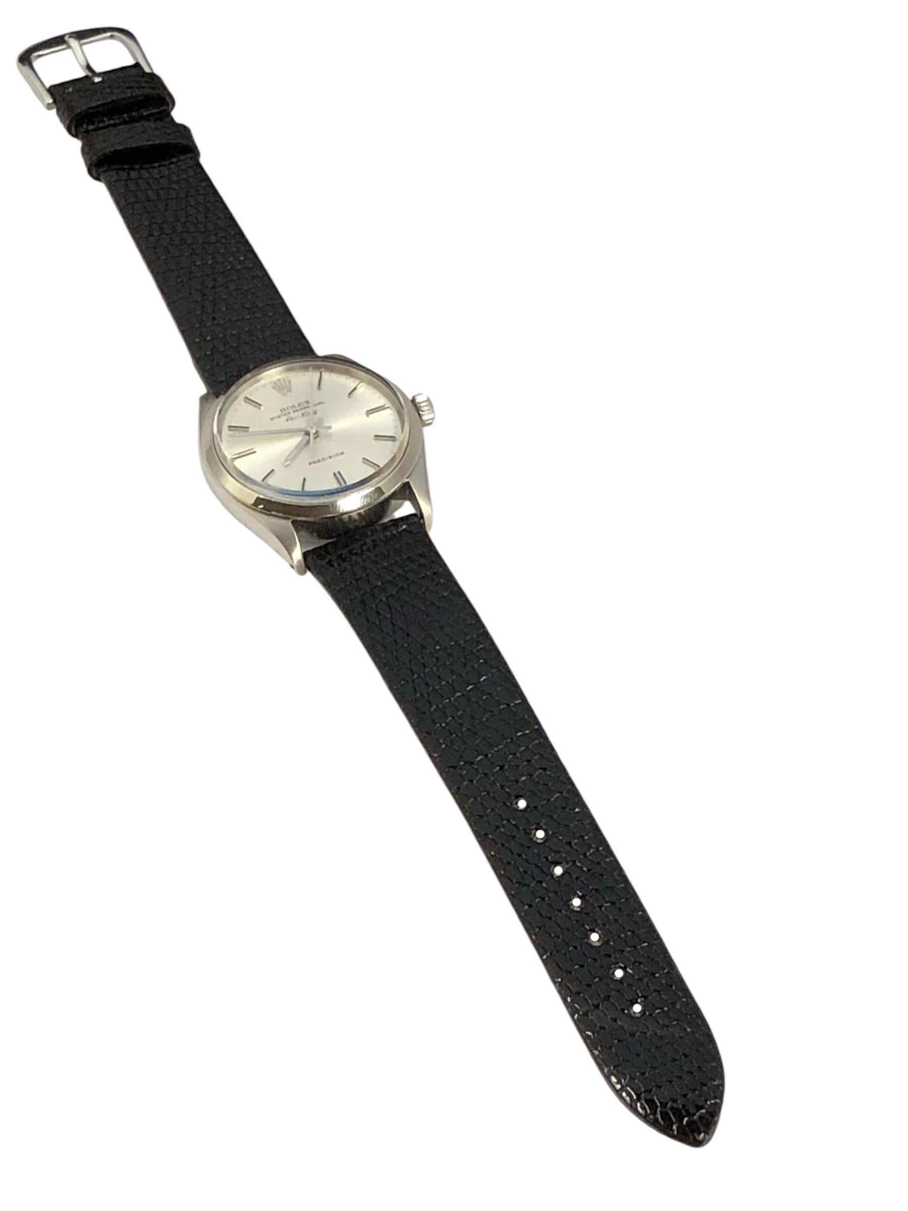 Femenino o masculino Rolex Vintage 1966 Acero Air-king Automático con Esfera Sunburst en venta