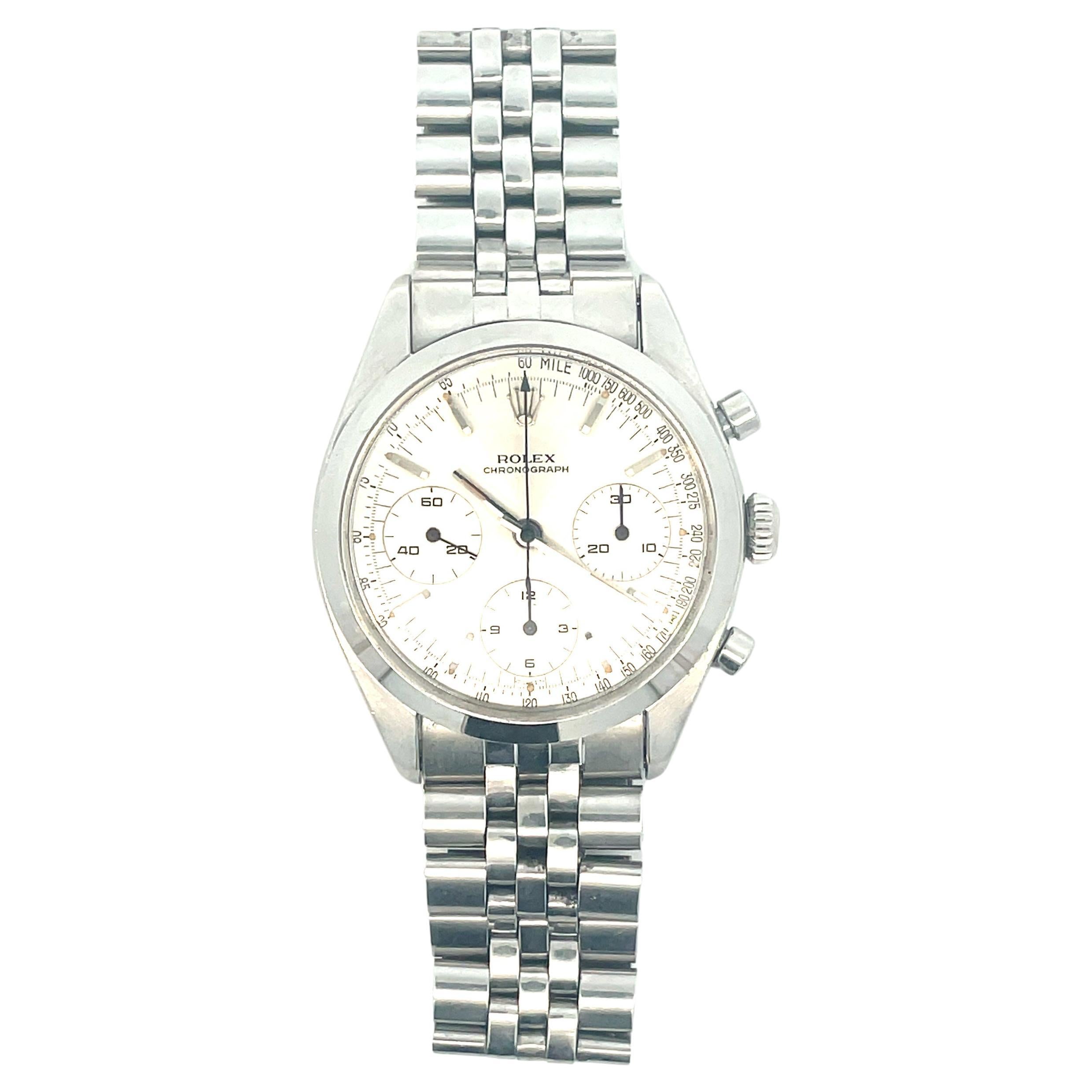 Rolex Vintage Chronograph Pre Daytona 6238 Watch never polished For Sale