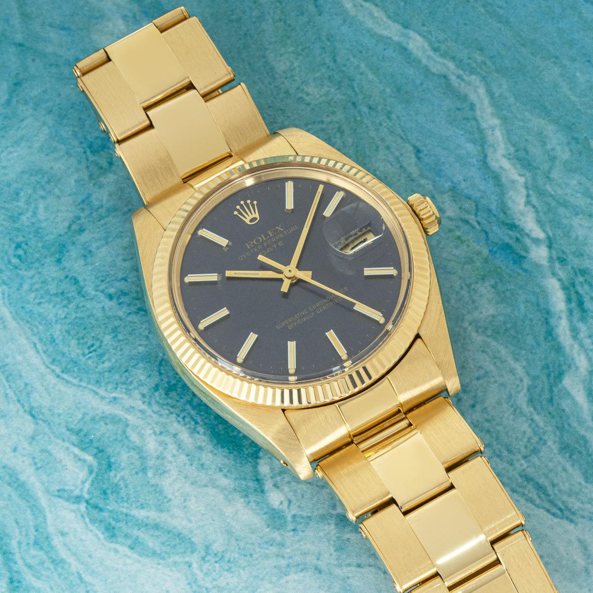 Rolex Vintage Date Gelbgold 1503 im Zustand „Gut“ in London, GB