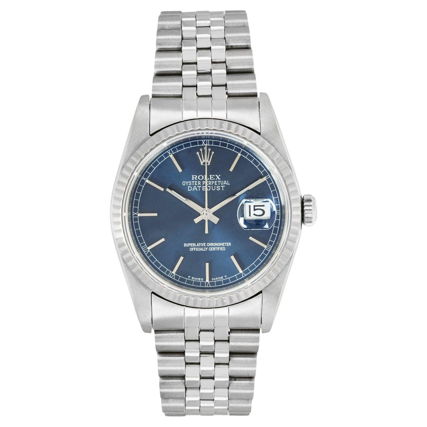Rolex Vintage Datejust Blue Dial 16234