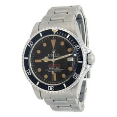 Rolex Vintage Double Red Sea-Dweller Stainless Steel Men's Watch Automatic 1665