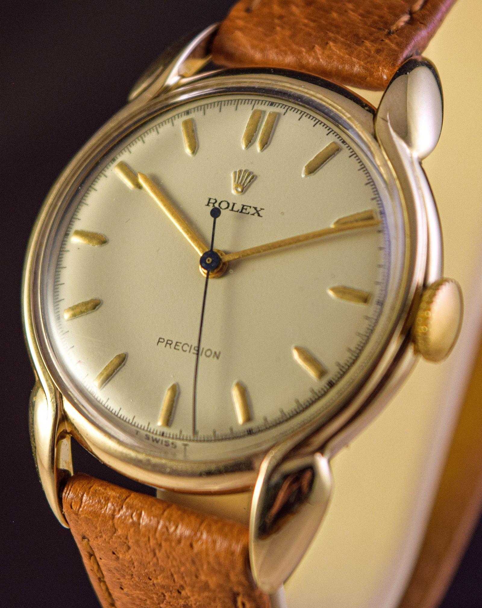 Rolex precision vintage gold cheap