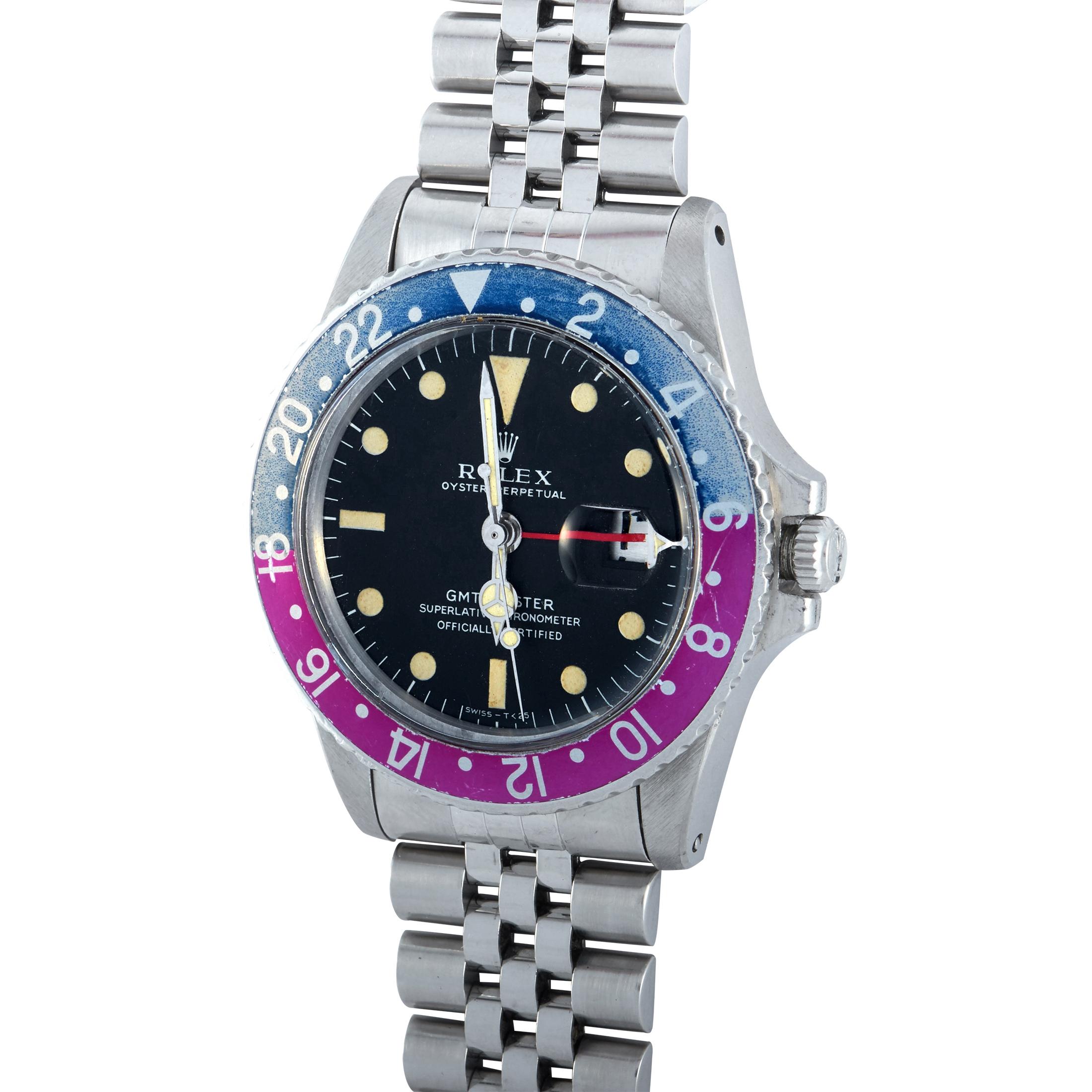 Rolex GMT-Master, Reference 1675, circa 1967, with first execution (MK1) 