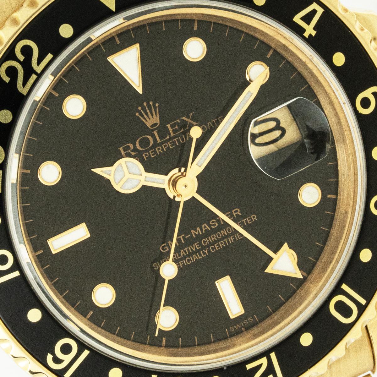 Rolex Vintage GMT-Master Or Jaune 16758 Excellent état - En vente à Mayfair, London, London