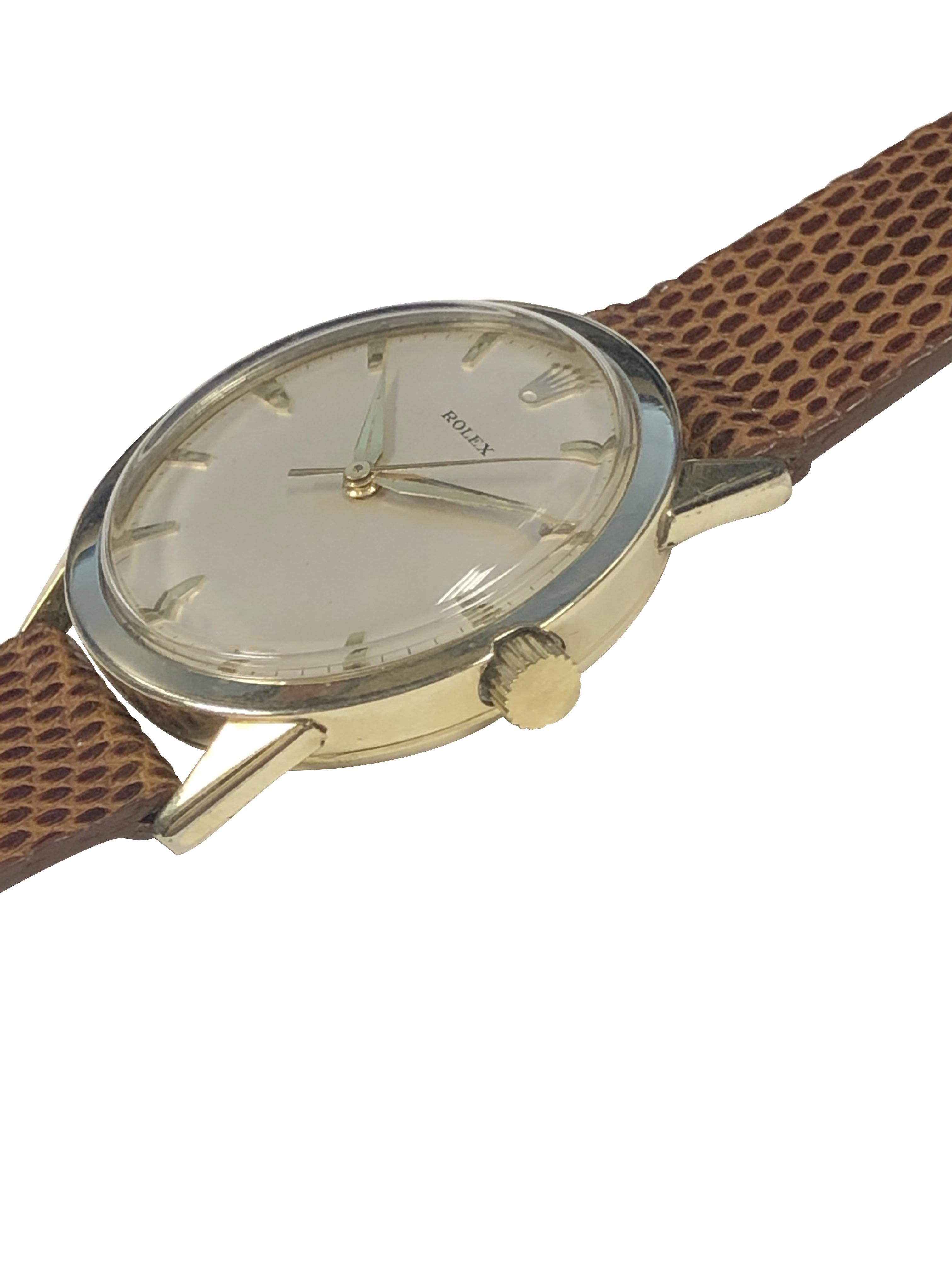Vintage Gold gefüllte Automatik Präsentations-Armbanduhr, Vintage im Zustand „Hervorragend“ in Chicago, IL