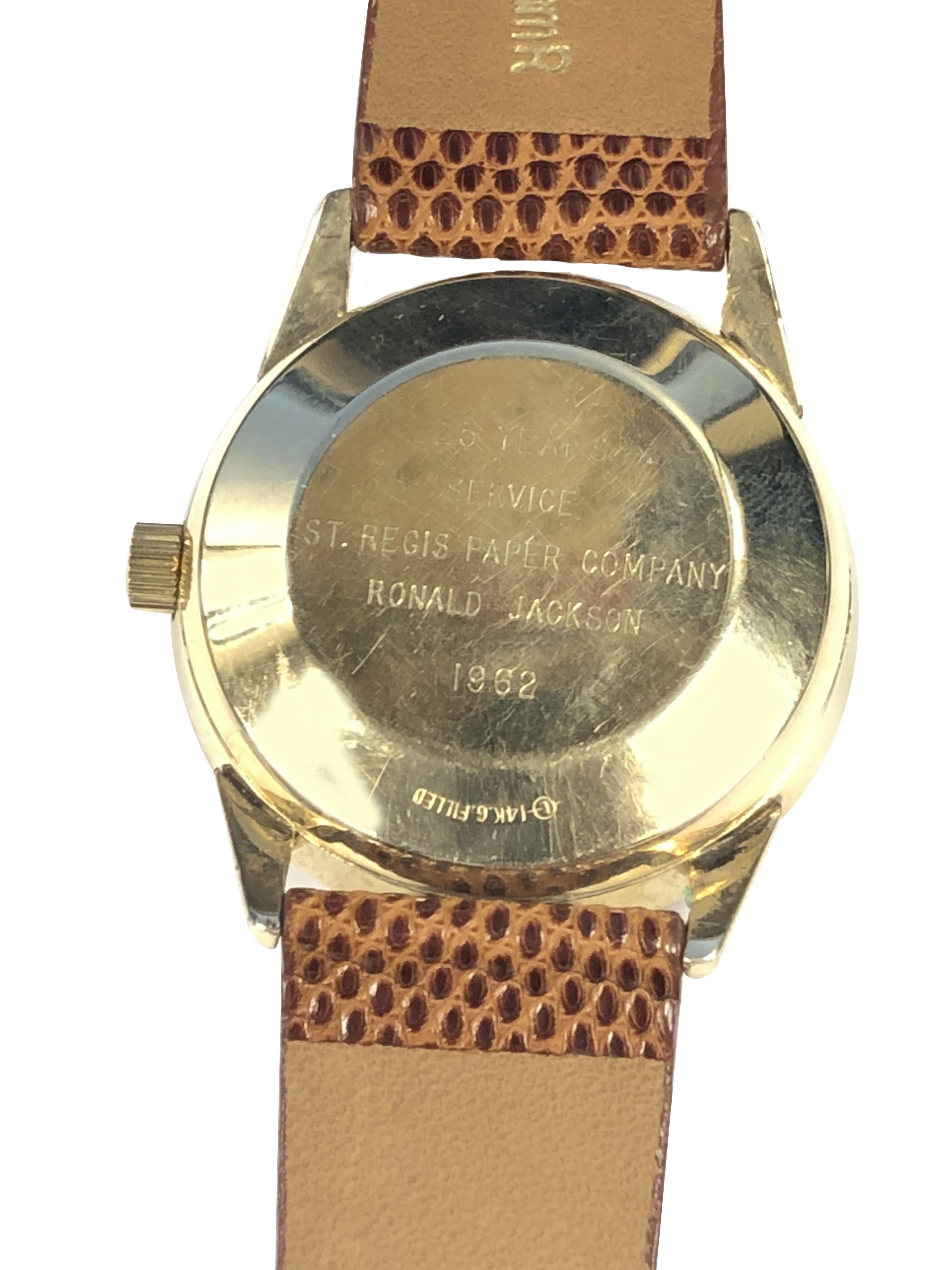Vintage Gold gefüllte Automatik Präsentations-Armbanduhr, Vintage für Damen oder Herren