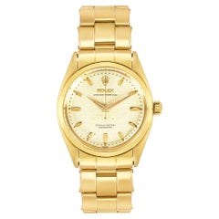 Rolex Vintage Oyster Perpetual Oro amarillo de 18 quilates 34 mm 6564 Circa 1956